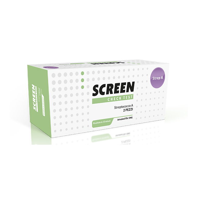 Screen Italia Strep A Antigen Home Test Determinazione Qualitativa Antigeni Streptococco A Da Tampone Faringeo 2 Pezzi Screen Italia Strep A Antigen Home Test Determinazione Qualitativa Antigeni Streptococco A Da Tampone Faringeo 2 Pezzi