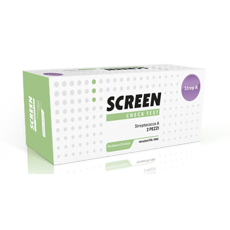 Screen Italia Strep A Antigen Home Test Determinazione Qualitativa Antigeni Streptococco A Da Tampone Faringeo 2 Pezzi Screen Italia Strep A Antigen Home Test Determinazione Qualitativa Antigeni Streptococco A Da Tampone Faringeo 2 Pezzi