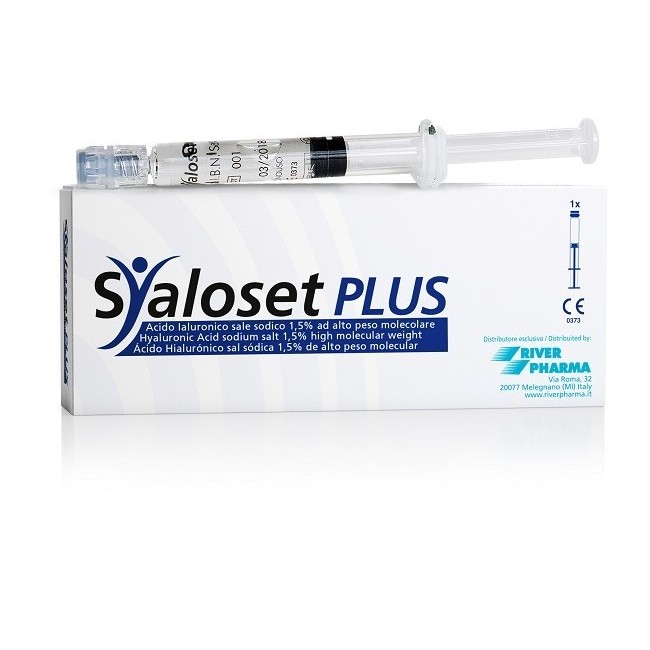 River Pharma Siringa Intra-articolare Syaloset Plus Acido Ialuronico Sale Sodico 1,5% Ad Alto Peso Molecolare 4 Ml River Pharma Siringa Intra-articolare Syaloset Plus Acido Ialuronico Sale Sodico 1,5% Ad Alto Peso Molecolare 4 Ml