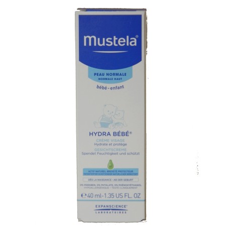 Laboratoires Expanscience Mustela Hydra Bebe' Crema Viso 24h 40 Ml