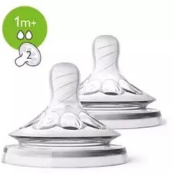 Philips Avent 2 Tettarelle Natural Flusso Lento 2 Fori