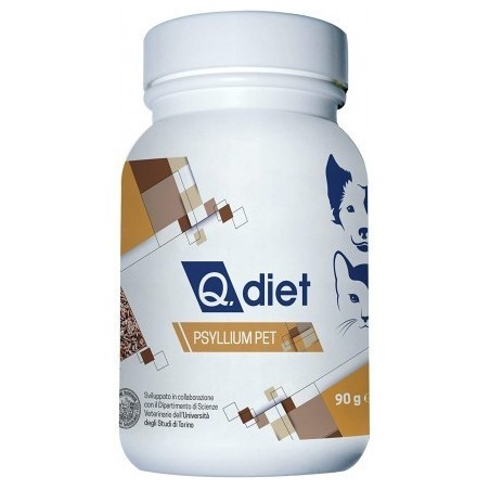 Q Vet Q Diet Psyllium Pet Polvere 90 G