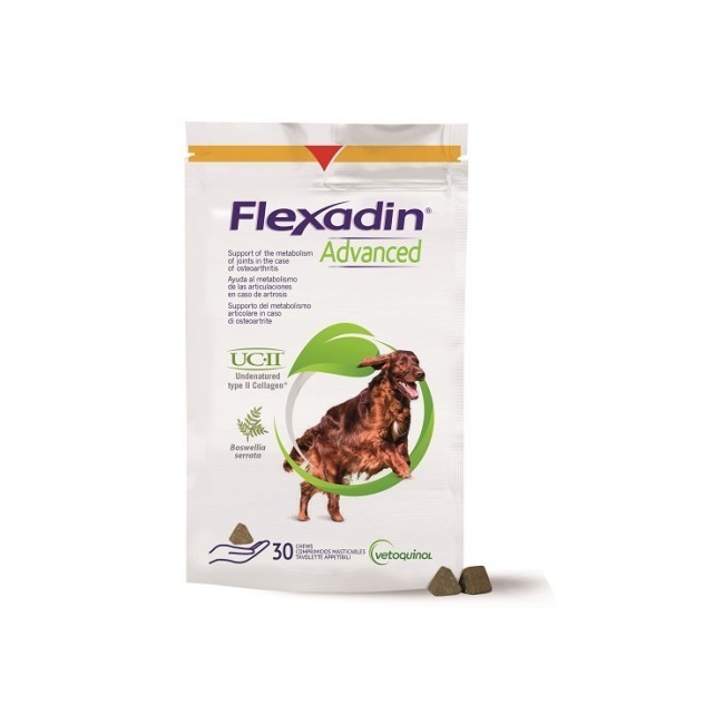 Vetoquinol Flexadin Advanced Cane Tutte Le Taglie 30 Tavolette Appetibili