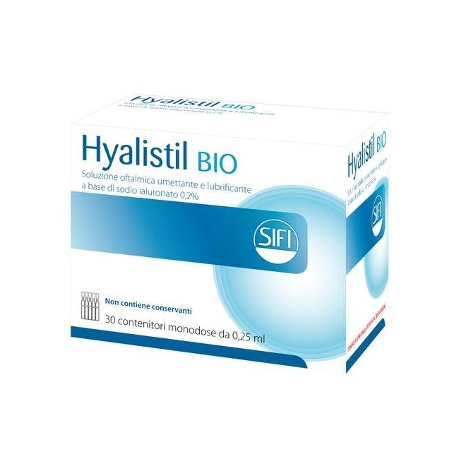 Sifi Hyalistil Bio Pf Soluzione Oftalmica Phosphate Free Monodose A Base Di Acido Ialuronico 0,2% 30 Flaconcini 0,25 Ml Sifi Hyalistil Bio Pf Soluzione Oftalmica Phosphate Free Monodose A Base Di Acido Ialuronico 0,2% 30 Flaconcini 0,25 Ml