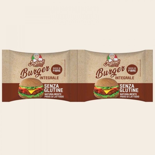 Gaia Inglese Pan Burger Integrale 80 G Gaia Inglese Pan Burger Integrale 80 G