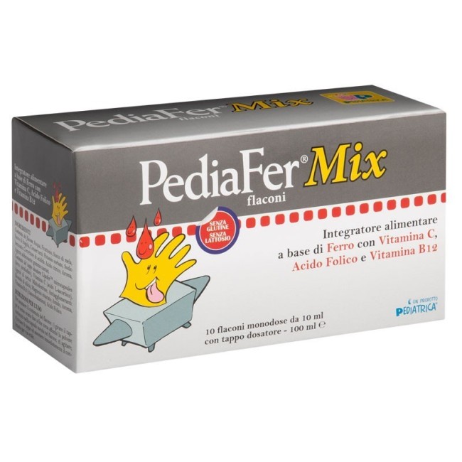 Pediatrica Pediafer Mix 10 Flaconi Da 10 Ml Pediatrica Pediafer Mix 10 Flaconi Da 10 Ml