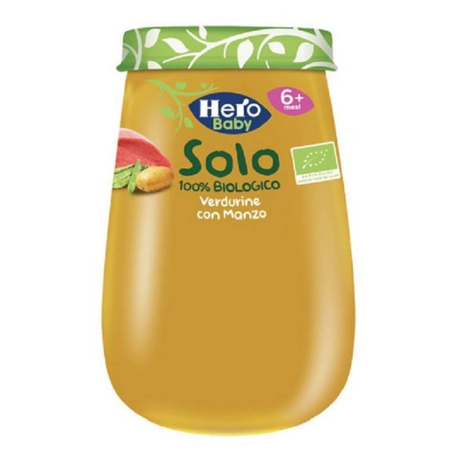 Hero Solo Omogeneizzato Verdurine Lenticchie Manzo 100% Bio 190 G