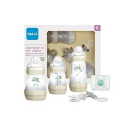 Mam Baby Mam Set Benvenuto Al Mondo Neutro 3 Biberon + 1 Clip + 1 Succhietto
