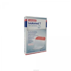 Essity Leukomed T Skin Sensitive Medicazione Post-operatoria Trasparente Con Massa Adesiva In Silicone 7,2x5 Cm 5 Pezzi