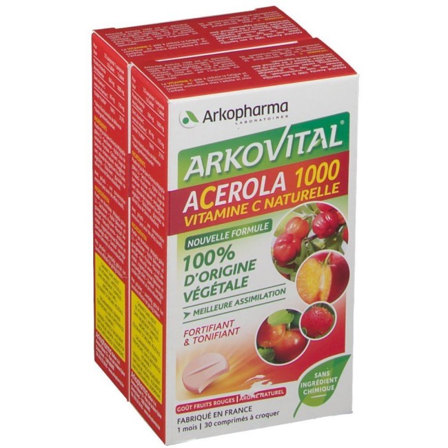Arkopharma Arkovital Acerola 1000 Pack Family 60 Compresse