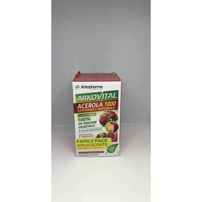 Arkopharma Arkovital Acerola 1000 Pack Family 60 Compresse
