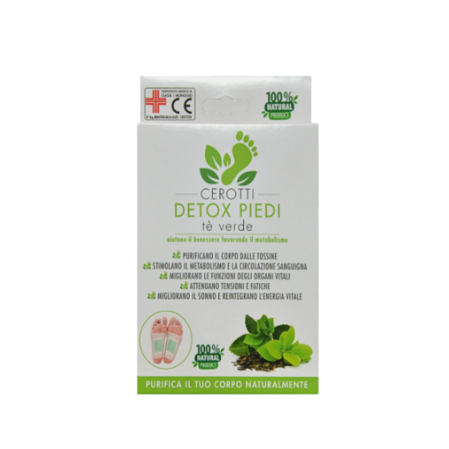 D. L. G. Salus Cerotti Detox Piedi Te' Verde 8 Pezzi
