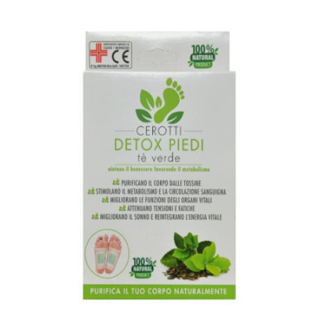 D. L. G. Salus Cerotti Detox Piedi Te' Verde 8 Pezzi