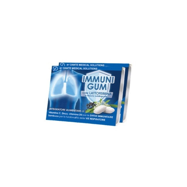 Dante Medical Solutions Mind The Gum Immuni Con Lattoferrina 18 Gomme Confettate Senza Zucchero