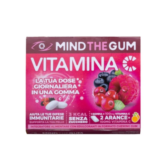 Dante Medical Solutions Mind The Gum Vitamina C Frutti Rossi 18 Gomme Confettate Senza Zucchero