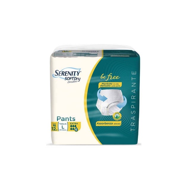 Serenity Pants Sd Sensitive Be Free Extra L 12 Pezzi Serenity Pants Sd Sensitive Be Free Extra L 12 Pezzi