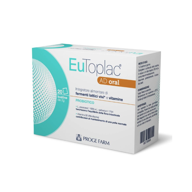 Proge Farm Eutoplac Ad Oral 20 Bustine