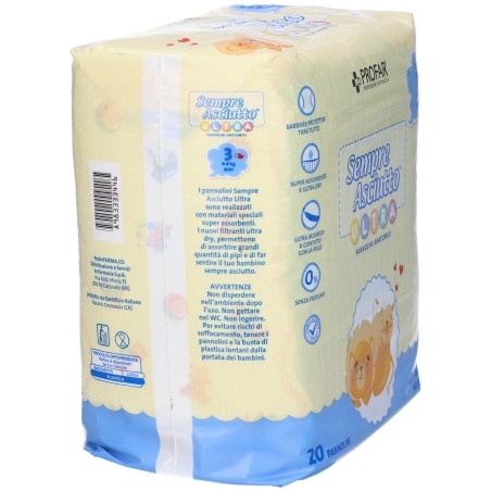 Federfarma. Co Pannolini Profar Sempre Asciutto Ultra Midi 4/9 Kg 20 Pezzi Federfarma. Co Pannolini Profar Sempre Asciutto Ultra Midi 4/9 Kg 20 Pezzi
