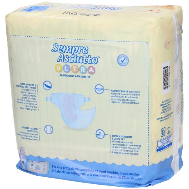 Federfarma. Co Pannolini Profar Sempre Asciutto Ultra Midi 4/9 Kg 20 Pezzi Federfarma. Co Pannolini Profar Sempre Asciutto Ultra Midi 4/9 Kg 20 Pezzi