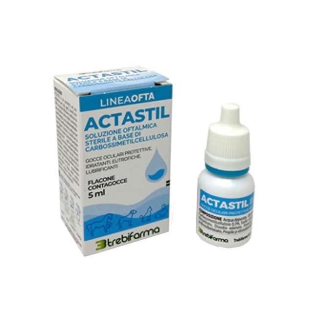 Trebifarma Actastil Soluzione Oftalmica Gocce Oculari Protettive Idratanti Eutrofiche Lubrificanti 5 Ml