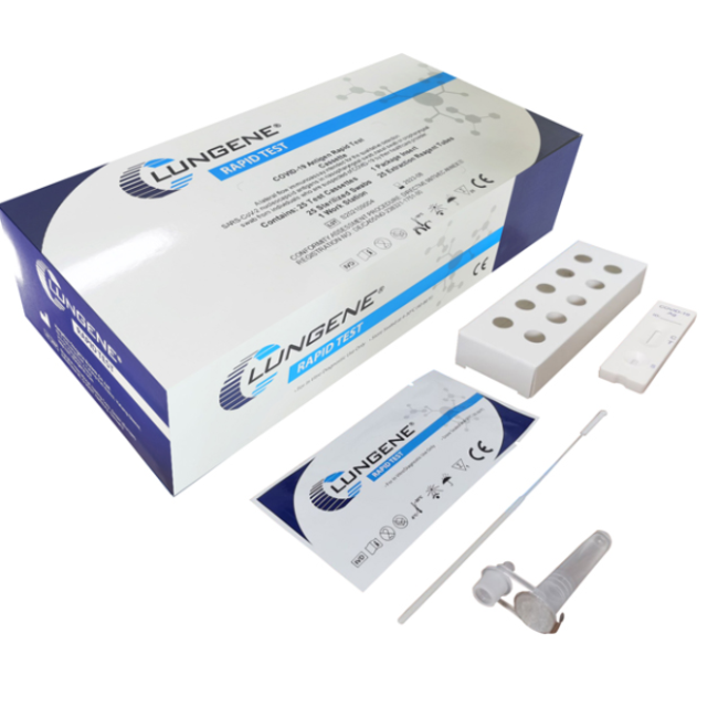 TEST ANTIGENICO RAPIDO COVID-19 CLUNGENE DETERMINAZIONE QUALITATIVA ANTIGENI SARS-COV-2 IN TAMPONI NASALI/NASOFARINGEI/OROFARING