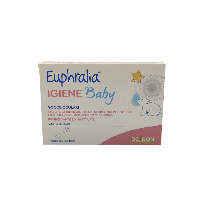 Boiron Gocce Oculari Euphralia Igiene Baby 10 Monodose Richiudibili X 0,5 Ml