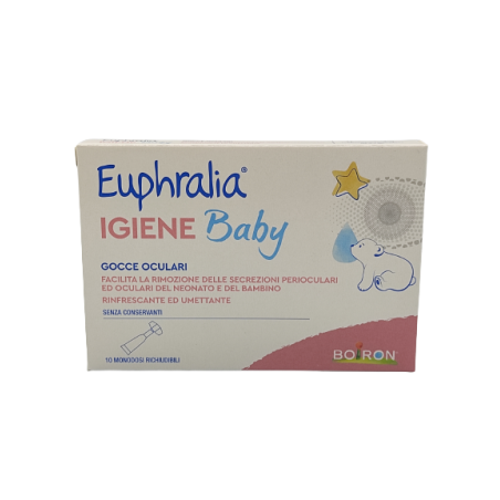Boiron Gocce Oculari Euphralia Igiene Baby 10 Monodose Richiudibili X 0,5 Ml