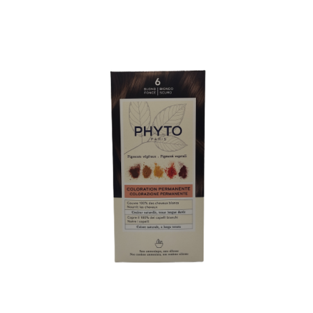 Phyto Color Kit 6 Biondo Scuro Latte Rivelatore 50 Ml + Crema Colorante 50 Ml + Maschera Protettiva Colore 12 Ml + Guanti Phyto Color Kit 6 Biondo Scuro Latte Rivelatore 50 Ml + Crema Colorante 50 Ml + Maschera Protettiva Colore 12 Ml + Guanti