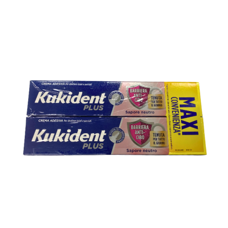 Procter & Gamble Kukident Bipacco Barriera Anti Cibo Neutro 57 G