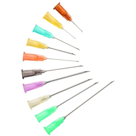 Terumo Ago Ipodermico Sterile Monouso Agani Cannula In Acciaio Inox Sottile Gauge 19 Lunghezza 38 Mm Angolatura Taglio Regolare 