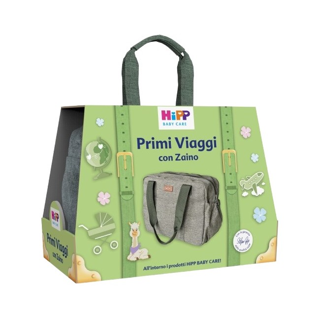 Hipp Cofanetto Primi Viaggi Latte Idratante 350 Ml + Shampoo Delicato 200 Ml + Salviettine Delicate&nutrienti 48 Pezzi + Bagno D