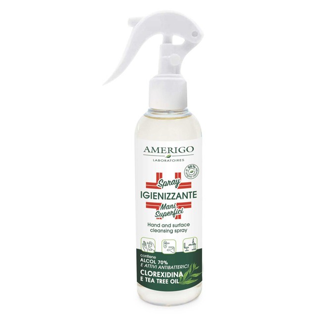 Amerigo Spray Igienizzante Mani E Superfici 200 Ml Amerigo Spray Igienizzante Mani E Superfici 200 Ml