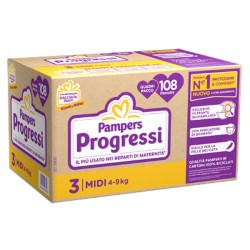 Fater Pampers Quadri Progressi Midi 108 Pezzi