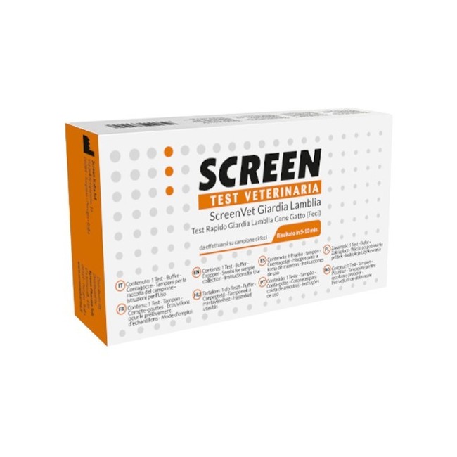 Screen Italia Screenvet Test Rapido Veterinaria Giardia Lamblia Feci Cane E Gatto Screen Italia Screenvet Test Rapido Veterinaria Giardia Lamblia Feci Cane E Gatto