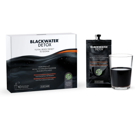 Zuccari Black Water Detox 10 Buste Da 20 Ml Zuccari Black Water Detox 10 Buste Da 20 Ml