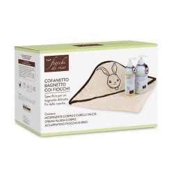 Artsana Fiocchi Di Riso Cofanetto Bagnetto Crema Fluida Corpo 240 Ml + Detergente Corpo E Capelli Talco 400 Ml