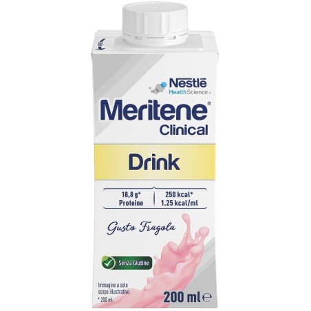Nestlè Meritene Clinical Drink Fragola 200 Ml Nestlè Meritene Clinical Drink Fragola 200 Ml