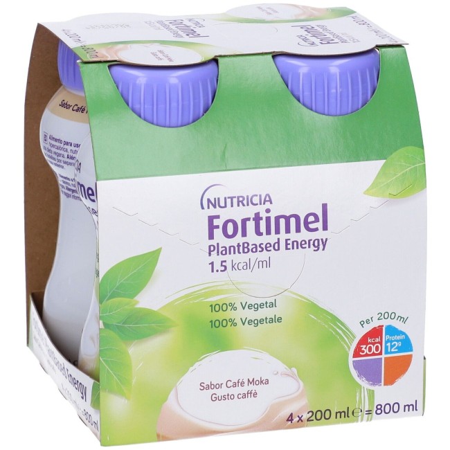 Danone Fortimel Plant Based Caffe' 4 Bottiglie Da 200 Ml