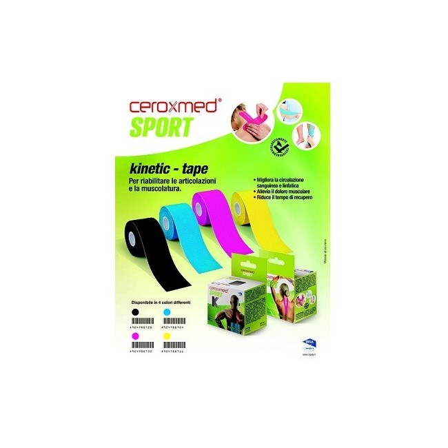 Nova Argentia Ceroxmed Sport Kinetic Tape Blu 1 Pezzo