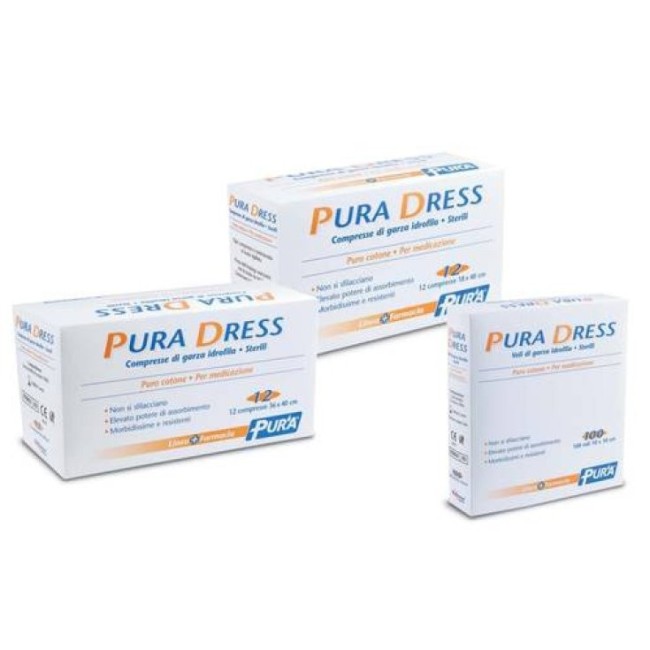 Sixtem Life Garza Idrofila Pura Dress 36x40cm 12 Pezzi Sixtem Life Garza Idrofila Pura Dress 36x40cm 12 Pezzi