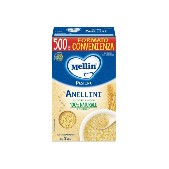 Danone Nutricia Soc. Ben. Mellin Pasta Anellini 500 G Danone Nutricia Soc. Ben. Mellin Pasta Anellini 500 G