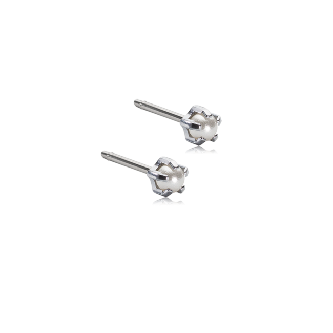 Blomdahl Foralobo St Tiffany 4mm Pearl