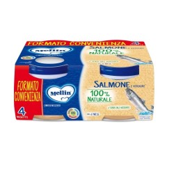 Danone Nutricia Soc. Ben. Mellin Omogeneizzato Di Salmone E Verdure 4 X 80 G