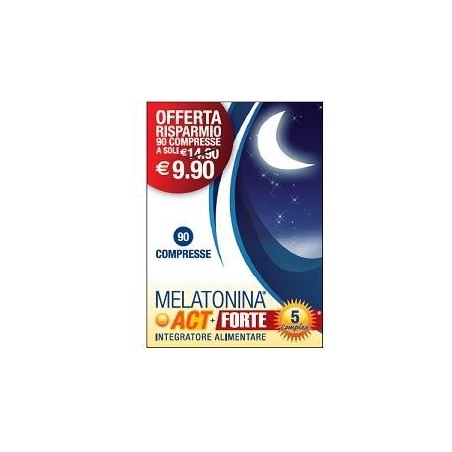 F&f Melatonina Act+forte 5 Complex 90 Compresse F&f Melatonina Act+forte 5 Complex 90 Compresse