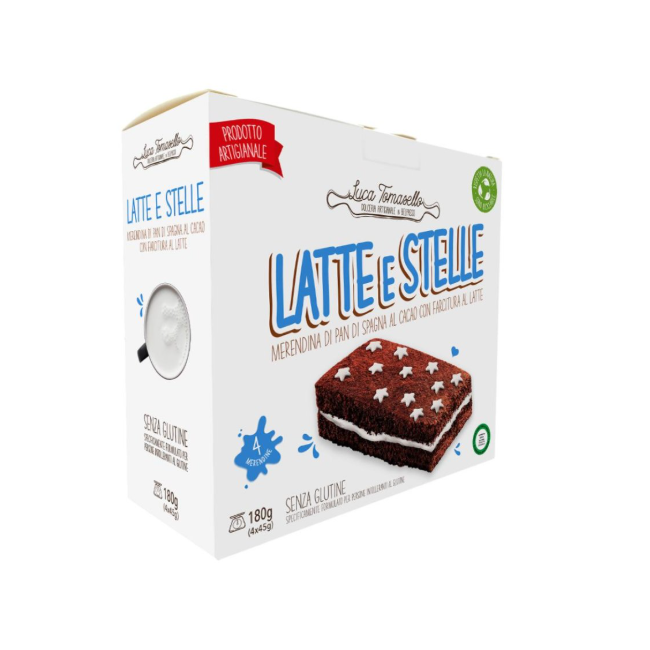 Tomasello Luca Merendina Latte E Stelle 4 Pezzi Da 45 G