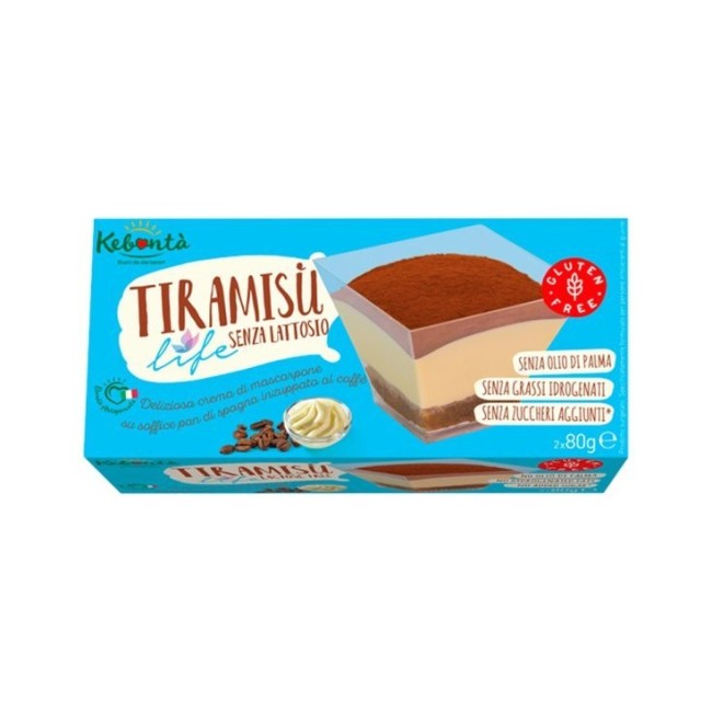 Alimenta Kebonta' Tiramisu' Life Senza Lattosio 2 Monoporzioni X 80 G