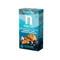 Nairn's Biscotti Avena Cioccolato Fondente Cocco 4 Pezzi Da 40 G