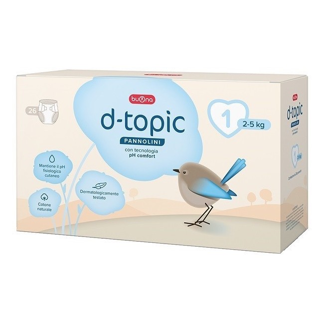 Buona D-topic Pannolini Taglia 1 26 Pezzi Buona D-topic Pannolini Taglia 1 26 Pezzi