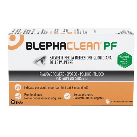 Théa Farma Blephaclean Pf Salviette Detersione Quotidiana Palpebre 20 Pezzi Senza Profumo Théa Farma Blephaclean Pf Salviette Detersione Quotidiana Palpebre 20 Pezzi Senza Profumo