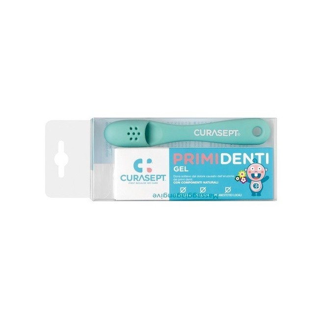 Curasept Kit Gel Primi Denti 20 Ml + Massaggiagengive Curasept Kit Gel Primi Denti 20 Ml + Massaggiagengive